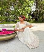 Ivory Floral Buti Dress