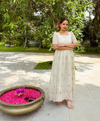 Ivory Floral Buti Dress