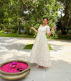 Ivory Floral Buti Dress